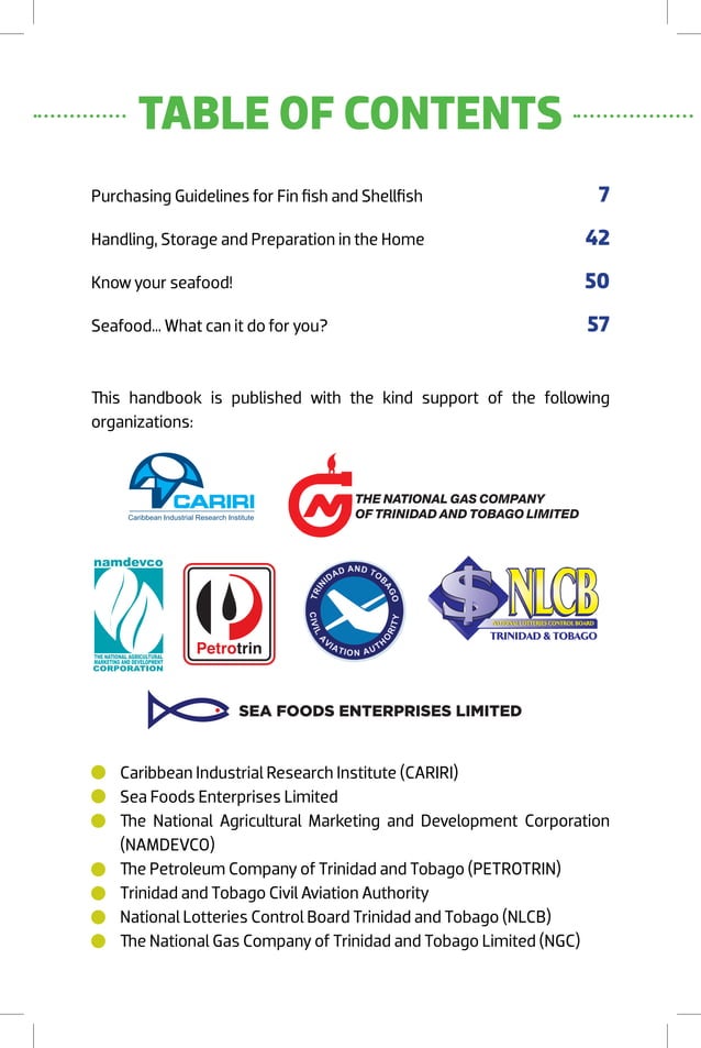 SIDC Seafood Handbook PDF Food Industry Industries