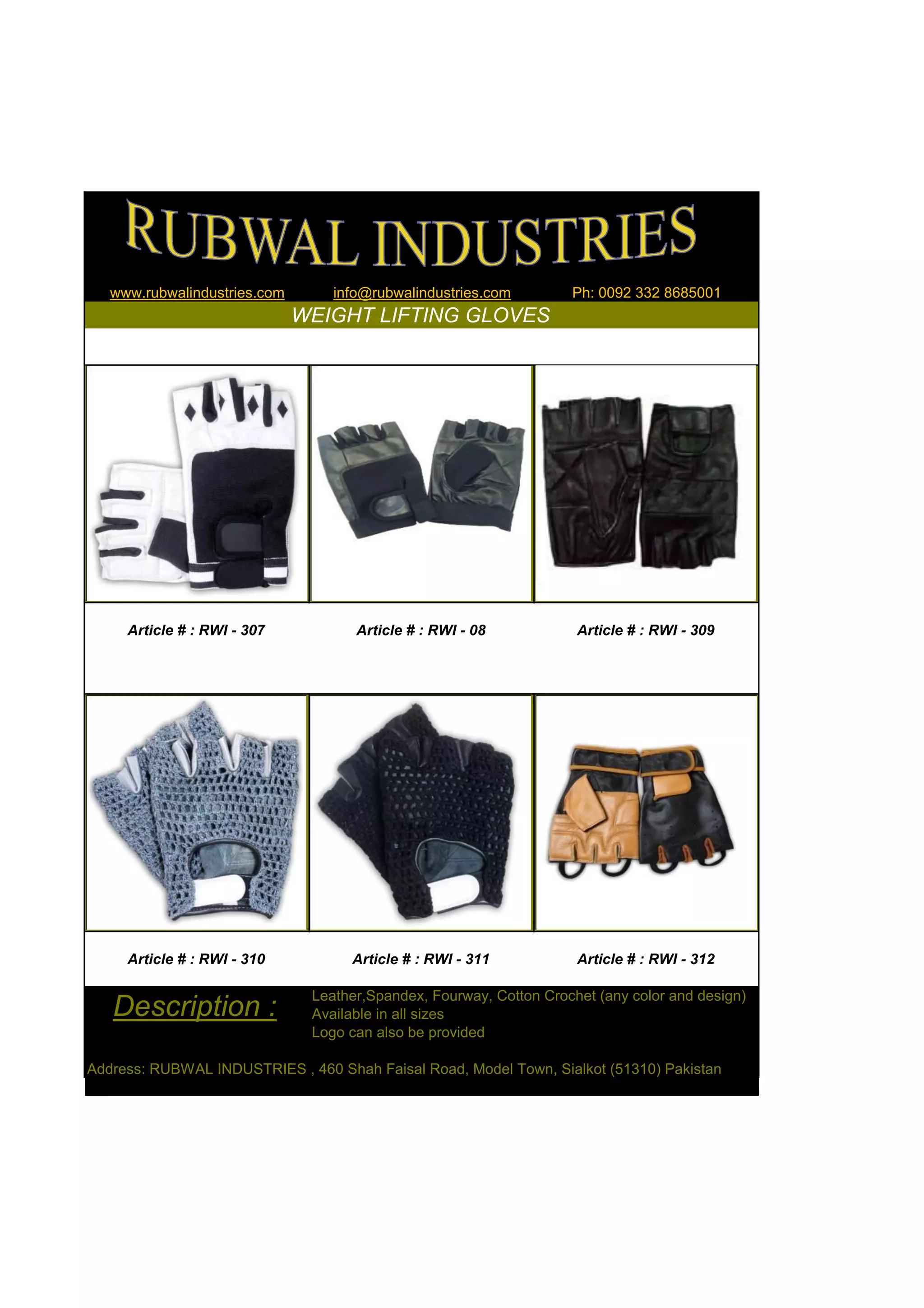 Weight lifting catalogue PDF