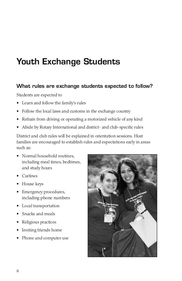 Rotary International Youth Exchange Guide for Host Families