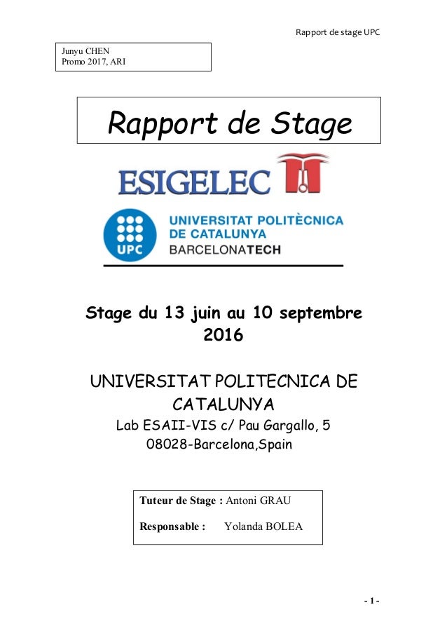 rapport de stage2016