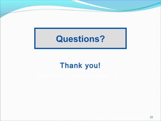 Thank you!
Download this presentation from
Questions?
22
 