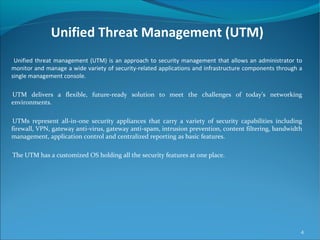 UTM Unified Threat Management | PPT