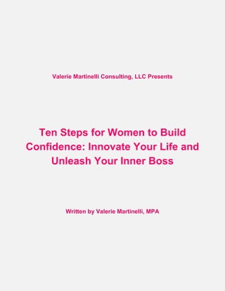 Ebook-Ten Steps to Building Your Confidence | PDF