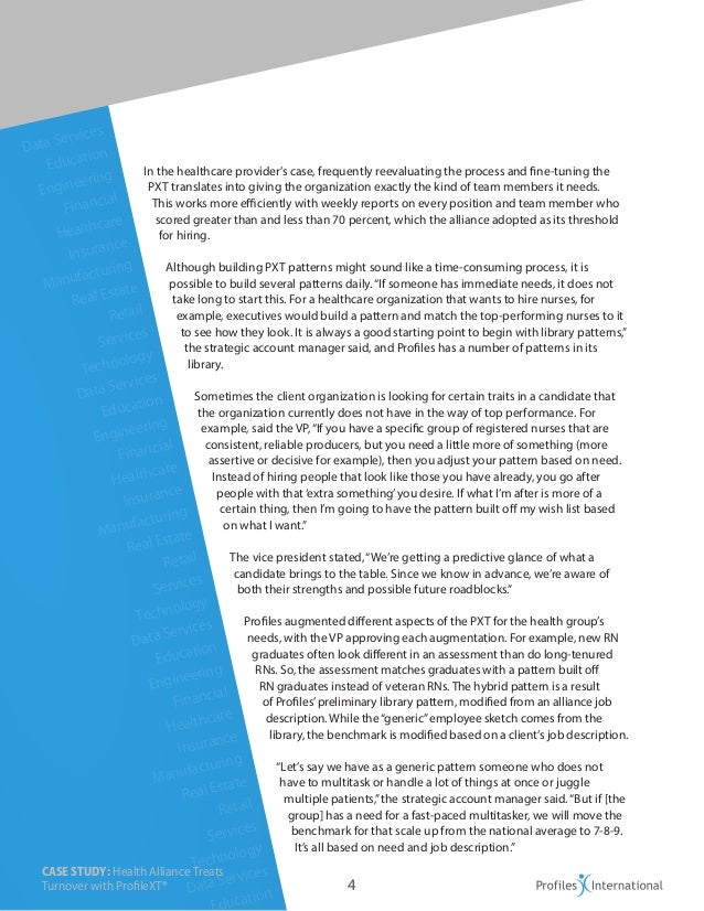 Example of employee retention image