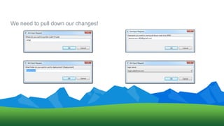 We need to pull down our changes!
 