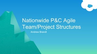 Nationwide P&C Agile
Team/Project Structures
Andrew Brandt
 