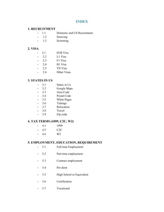 Us It Staffing Process