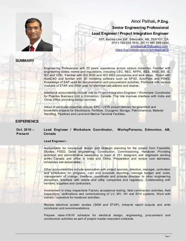 Pathaka Resume
