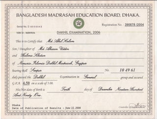 1. Certificate of SSc