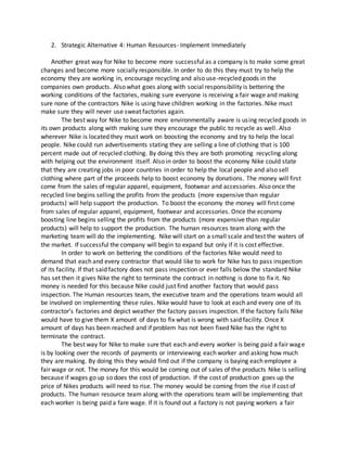 Nike Strategic Case Analysis | DOCX