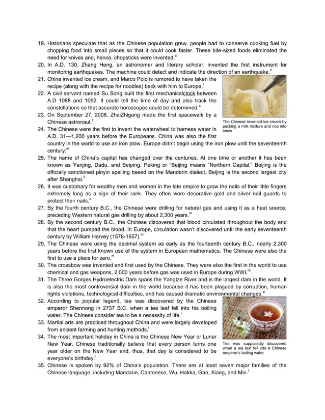 74 Interesting Facts About China Docx 74 Interesting Facts About China Docx