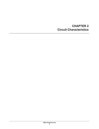 http://onsemi.com
9
CHAPTER 2
Circuit Characteristics
 