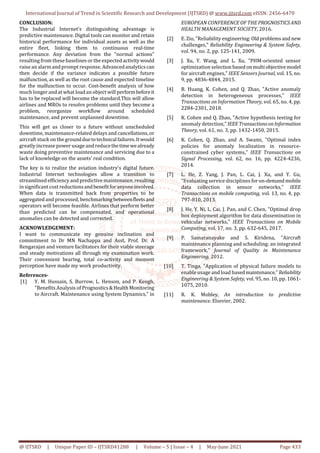 Predicting the Maintenance of Aircraft Engines using LSTM | PDF ...