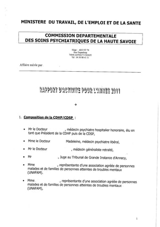 74 rapport activité cdsp 2011