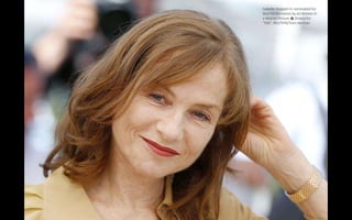 Isabelle Huppert is nominated for
Best Performance by an Actress in
a Motion Picture � Drama for
"Elle". REUTERS/Yves Herman
 