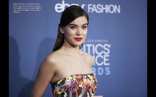 Hailee Steinfeld is nominated for Best
Performance by an Actress in a Motion
Picture � Musical or Comedy for �The
Edge of Seventeen�. REUTERS/Danny
Moloshok
 