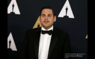 Jonah Hill is nominated for Best Performance by
an Actor in a Motion Picture � Musical or
Comedy for "War Dogs". REUTERS/Mario
Anzuoni
 
