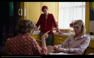 20th Century Women, Directed By Mike Mills-Nominee, Best Motion Picture-Comedy/Musical
 