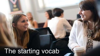 The starting vocab
 