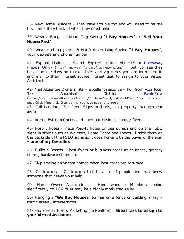 91 ways to find houses at wholesale prices wholesale real estate flyers