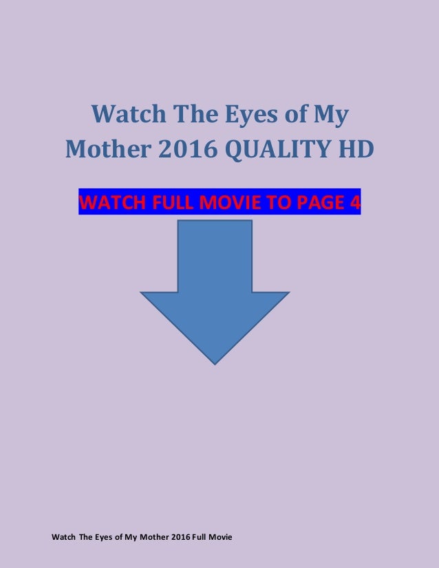 The Eyes Of My Mother Stream The Eyes Of My Mother Stream