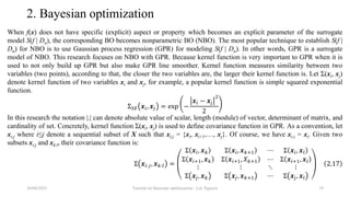 Tutorial on Bayesian optimization | PPTX