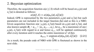 Tutorial on Bayesian optimization | PPTX