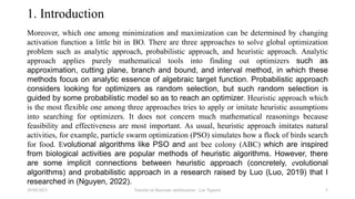 Tutorial on Bayesian optimization | PPTX