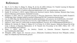 Tutorial on Bayesian optimization | PPTX