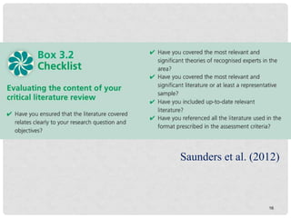 16
Saunders et al. (2012)
 
