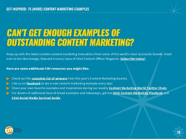 75 More Content Marketing Examples