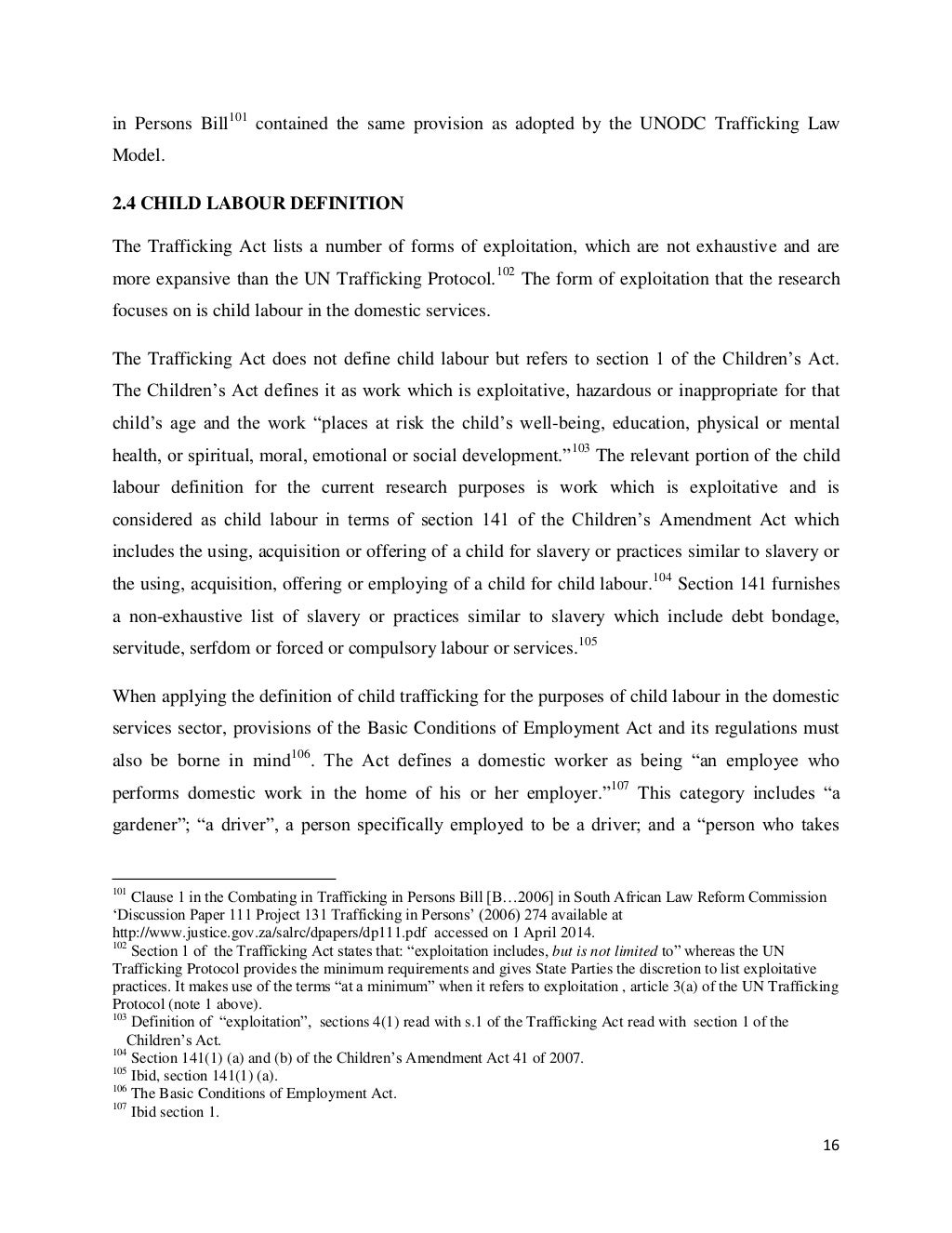 Child trafficking dissertation picture