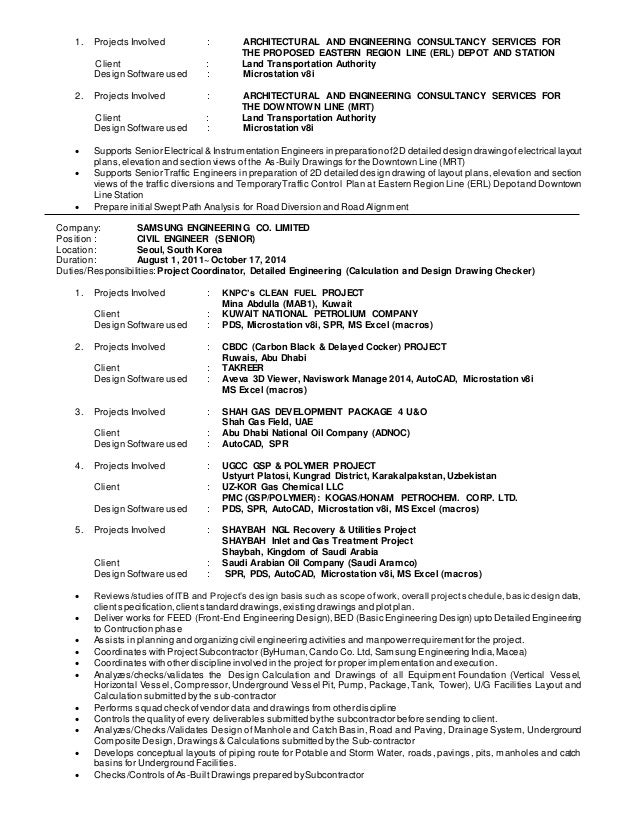 structural engineer resumes