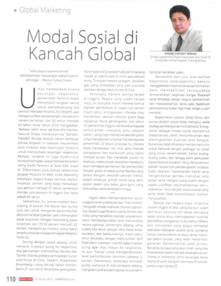 Modal Sosial di Kancah Global (Majalah MARKETING, Juli 2010)