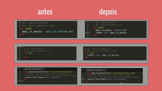 antes depois
 