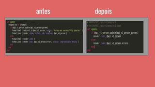 antes depois
 