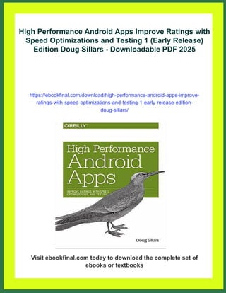 High Performance Android Apps Improve Ratings with Speed Optimizations ...