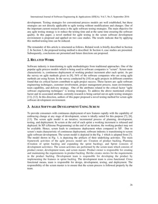 Reduce Test Code Development Time A NOVEL METHOD FOR REDUCING TESTING TIME IN SCRUM AGILE PROCESS | PDF