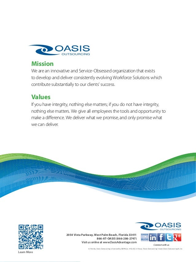 Oasis Outsourcing Advantage West Palm Beach Oasis Outsourcing Advantage West Palm Beach