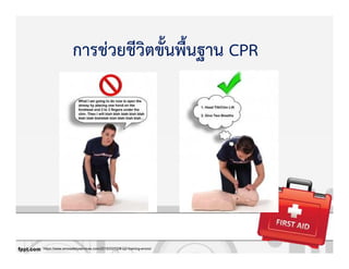 https://www.emssafetyservices.com/2015/03/02/9-cpr-training-errors/
การชZวยชีวิตขั้นพื้นฐาน CPR
 