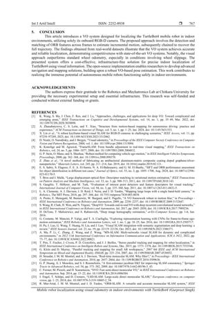 Mobile robot localization using visual odometry in indoor environments ...