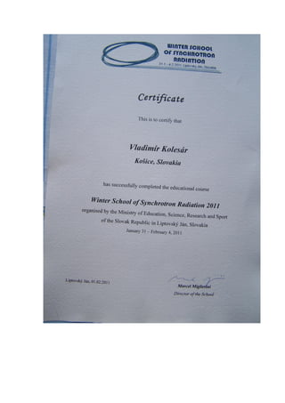 Certificates