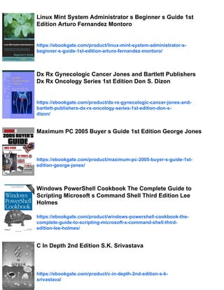 System Administrators Guide PowerShell in Depth An administrator s guide Don Jones | PDF