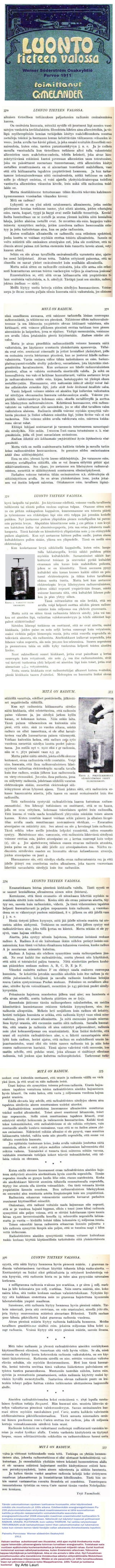 Radium ... Ydintietoutta 1911
