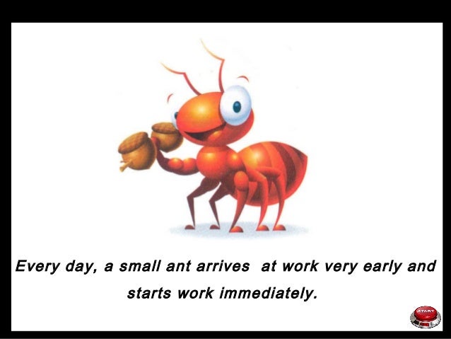 7533 funny powerpoint presentation the ant story working life