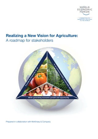 Realizing a New Vision for Agriculture:
A roadmap for stakeholders
Prepared in collaboration with McKinsey & Company
 