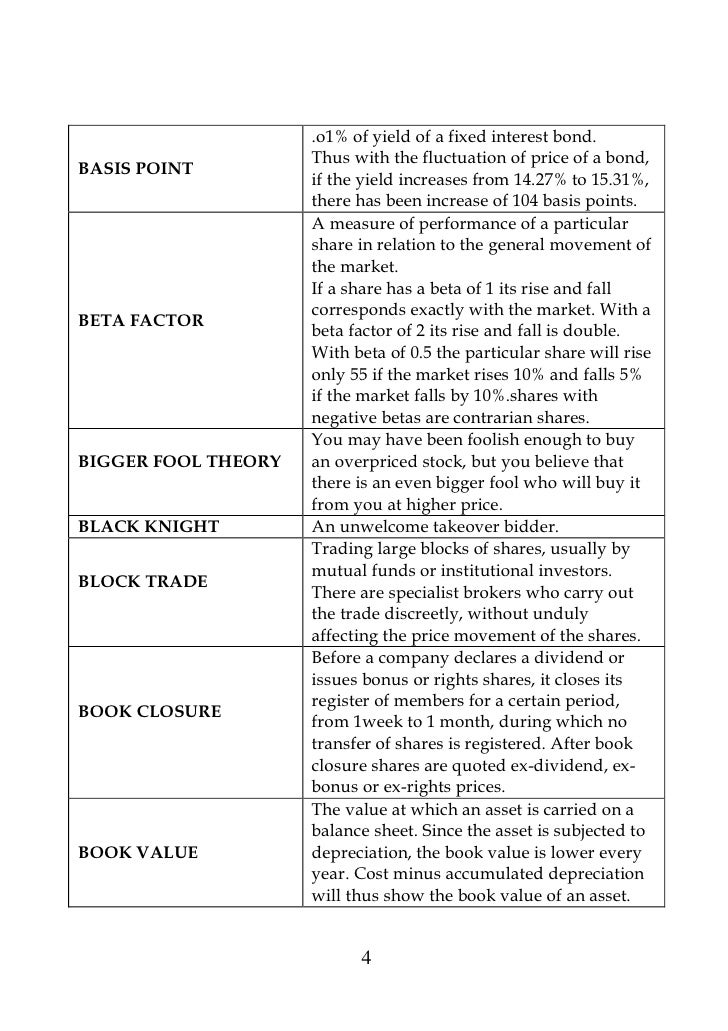 Stock Trading Vocabulary Collopdistancekj26 Gq - 