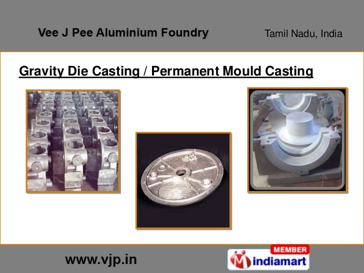 gravity die casting by VEE J PEE Aluminium Foundry, Coimbatore