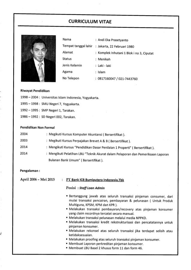 Cv Andi Eka P