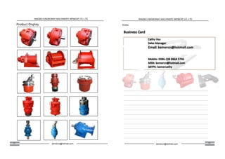 25 26
Product Display Ò±¬»-
NINGBO KINGBONNY MACHINERY IMP&EXP CO.,LTD
kemercn@hotmail.com
NINGBO KINGBONNY MACHINERY IMP&EXP CO.,LTD
kemercn@hotmail.com
 